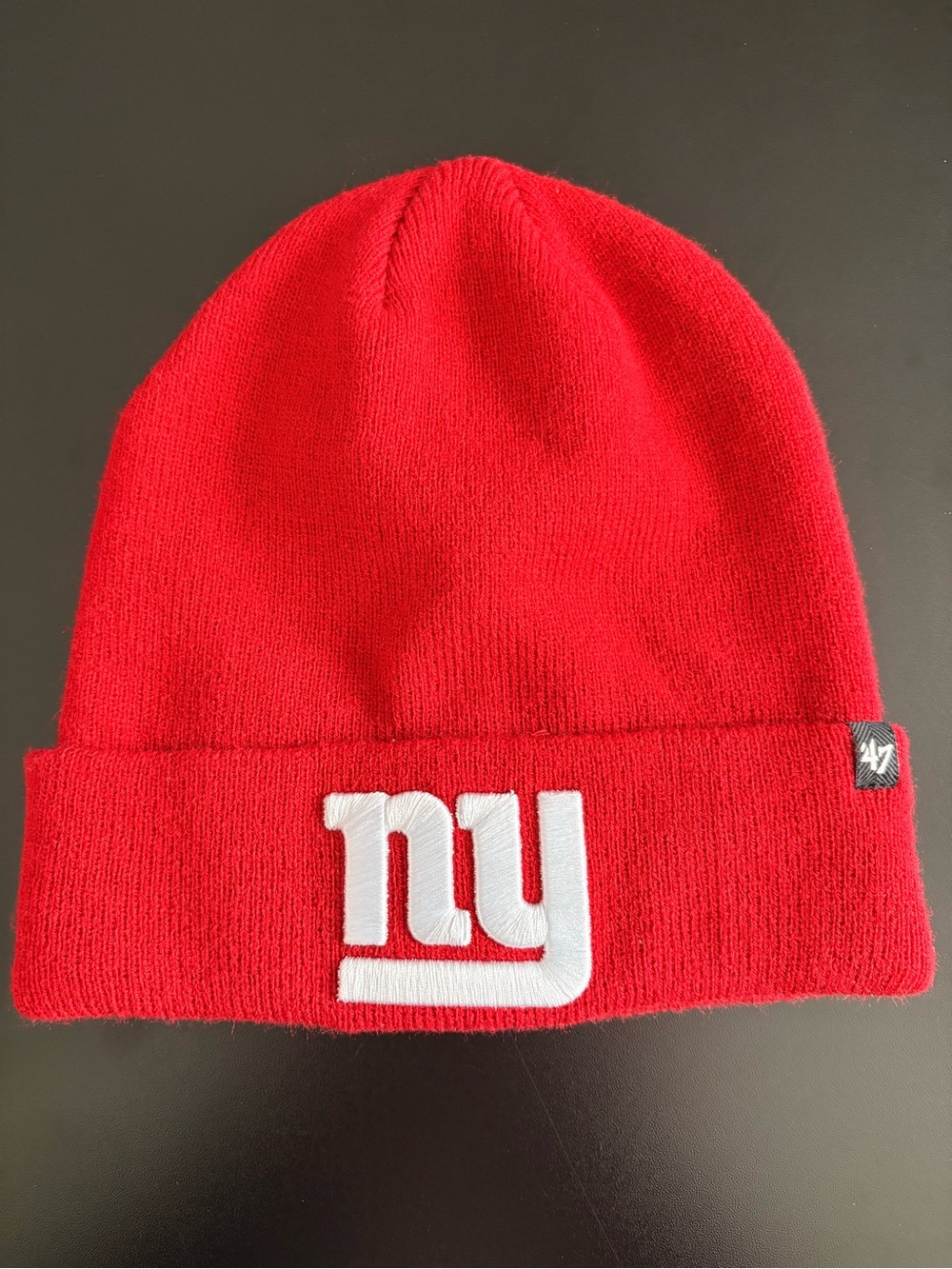 ’47 NY Giants Red Cuff Knit Beanie OSFA NFL Hat